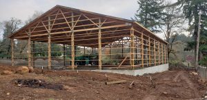 Custom Pole Barn Building Frame