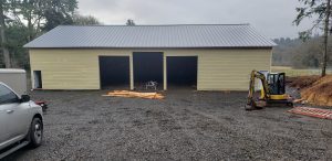 Pole Barn with 3 Bays in Center